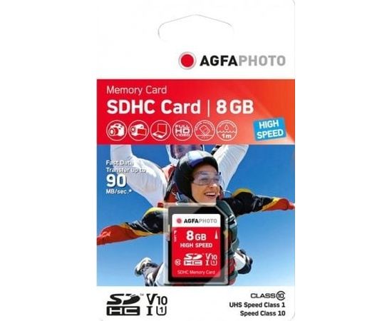 AgfaPhoto SDHC 8 GB Class 10 UHS-I/U1 V10 (10425)