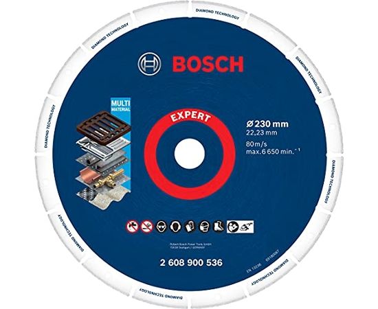 Bosch diamond metal cutting disc 230mm - 2608900536