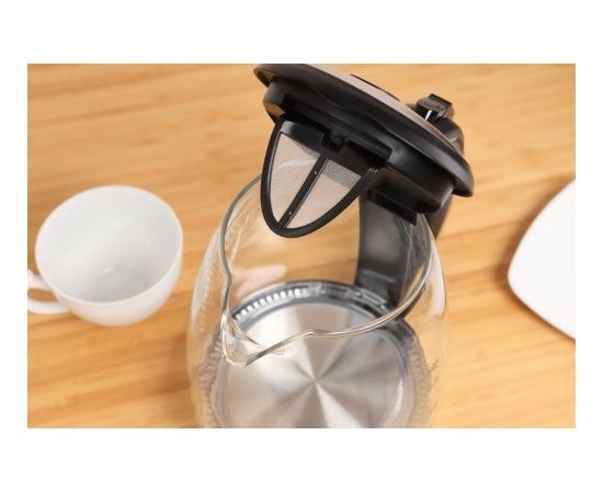 ELDOM Glass kettle LIMEA, 2200 W, capacity 1.7L, LED backlight