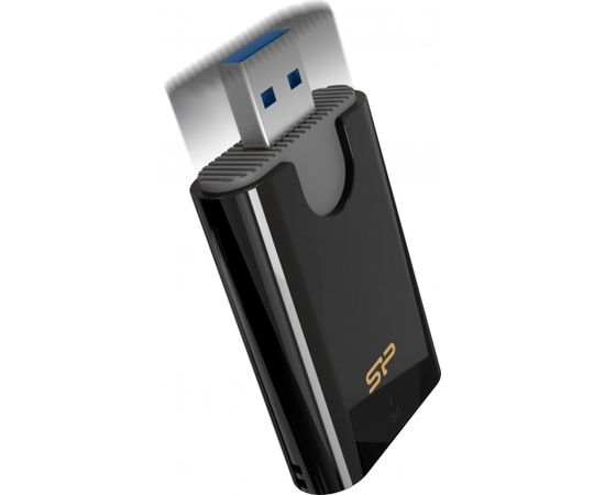 Silicon Power memory card reader Combo USB 3.2, black