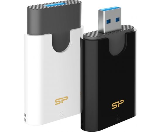 Silicon Power memory card reader Combo USB 3.2, black