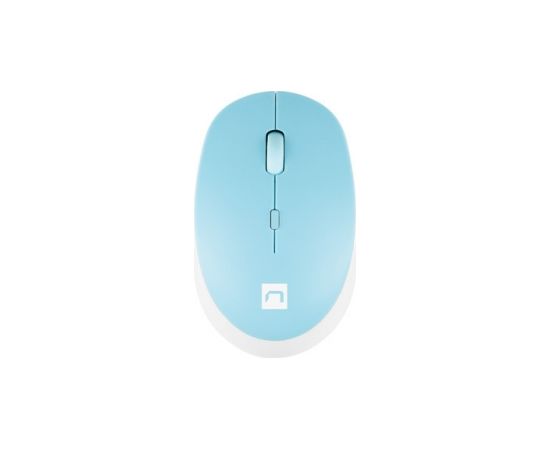 Natec Mouse Harrier 2 	Wireless, White/Blue, Bluetooth