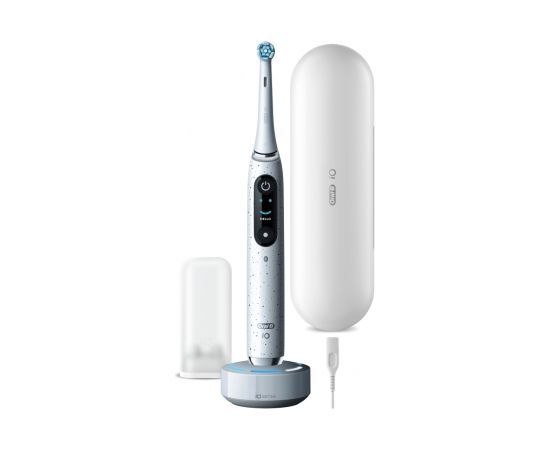 Oral-B Electric Toothbrush iO10 Series Rechargeable, For adults, Number of brush heads included 1, Stardust White, Number of teeth brushing modes 7