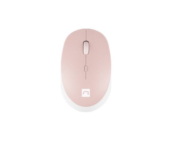 Natec Mouse Harrier 2 	Wireless, White/Pink, Bluetooth