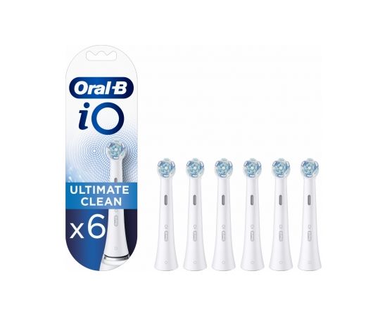 Oral-B Toothbrush replacement iO Ultimate Clean Heads, For adults, Number of brush heads included 6, White