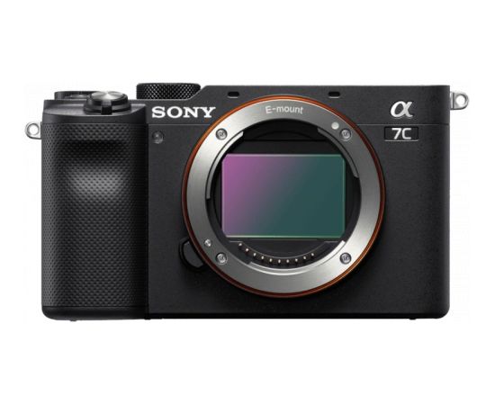 Sony Full-frame Mirrorless Interchangeable Lens Camera with Sony FE 28-60mm F4-5.6 Zoom Lens Alpha A7C 24.2 MP, ISO 102400, Display diagonal 3.0 ", Video recording, Wi-Fi, Fast Hybrid AF, Magnification 0.59 x, Viewfinder, CMOS, Black