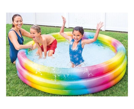 Intex Rainbow Ombre Pool Multi Color, 168 x 38cm, Age 2+