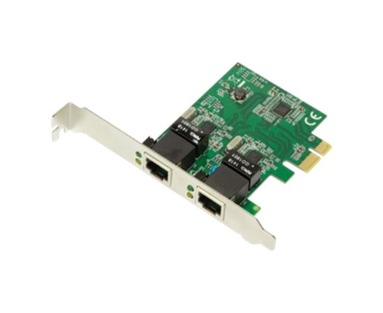 Logilink PC0075, 2-port Gigabit PCI Express network card Logilink 2 x Gigabit Lan (RJ 45) PCIe