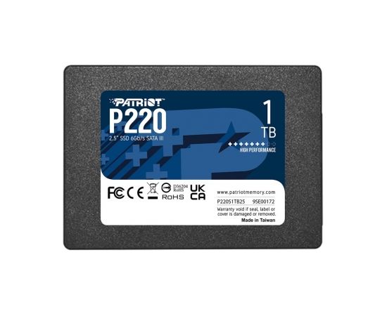 SSD PATRIOT P220 1TB SATA 2,5"