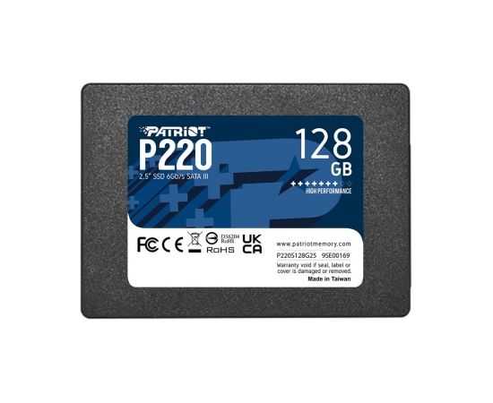 SSD Patriot P220 128GB SATA3 2,5"