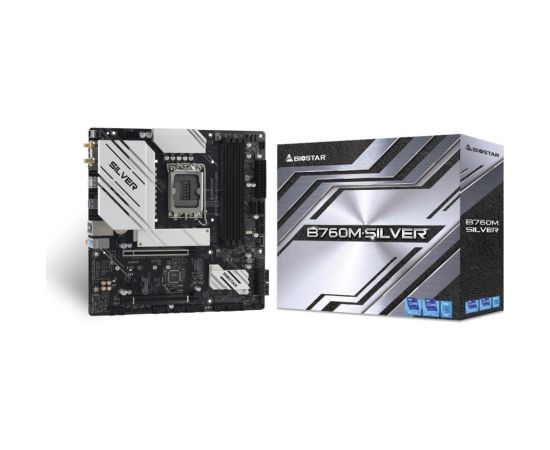 MB B760 S1700 MATX/B760M-SILVER BIOSTAR