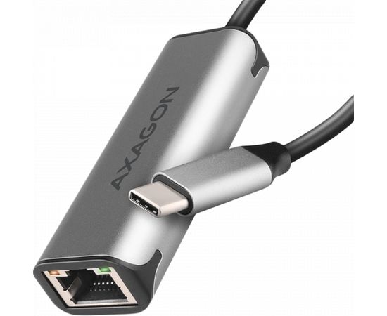 Axagon ADE-25RC SUPERSPEED USB-C 2.5 GIGABIT ETHERNETCompact aluminum USB-C 3.2 Gen 1 2.5 Gigabit Ethernet 10/100/1000/2500 Mbit adapter with automatic installation.