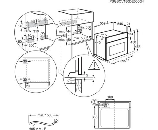 Electrolux EVM8E08V Iebūvējama mikroviļņu krāsns