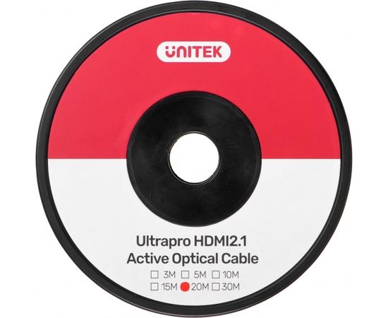 UNITEK HDMI CABLE OPTIC 2.1 AOC,8K, 4K120HZ,20M