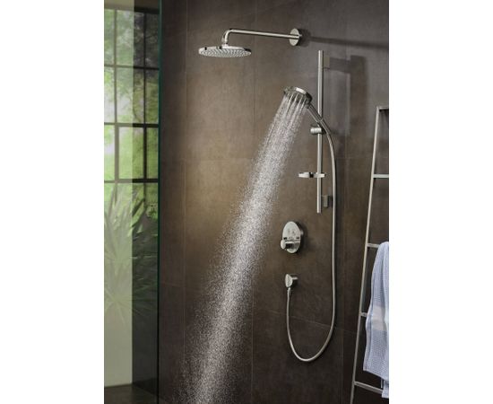 Hansgrohe dušas galva ar turētāju Raindance Select S 240 1jet P, no sienas, hroms