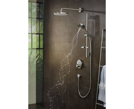 Hansgrohe dušas galva ar turētāju Raindance Select S 240 1jet P, no sienas, hroms