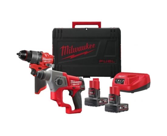 Milwaukee M12 FPP2F2-402X Instrumentu komplekts 12V (2x4.0Ah)  Elektroinstrumentu komplekti