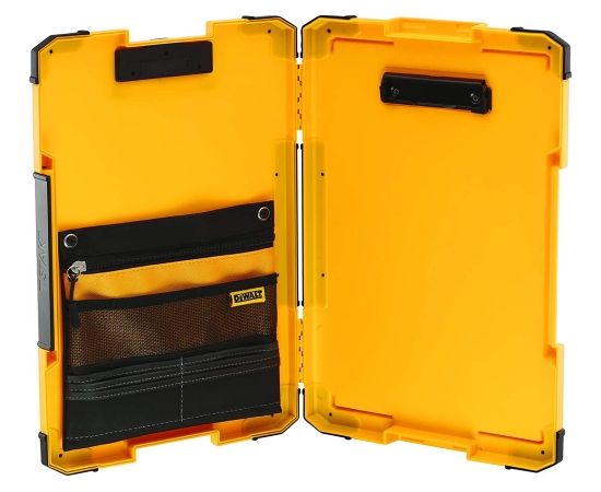 DeWALT TSTAK clipboard, underlay (yellow/black, with 180 LED light)