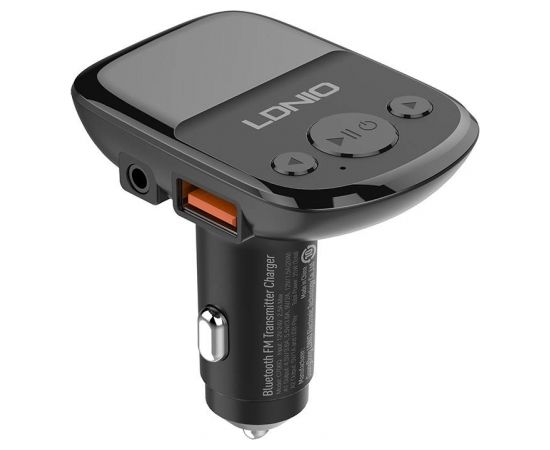FM transmitter LDNIO C706Q with Bluetooth, 2x USB, AUX (black)