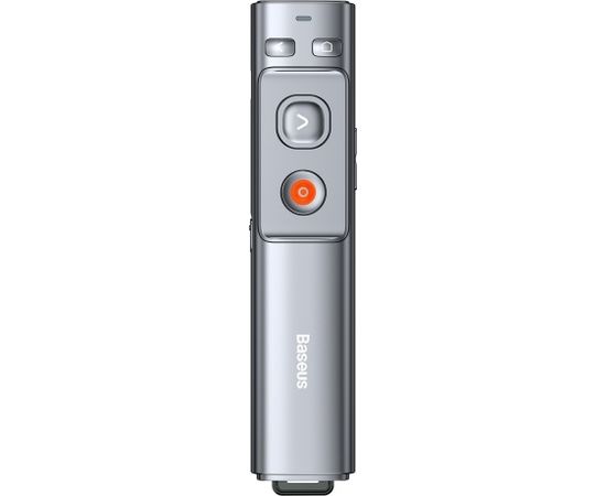 Baseus Orange Dot Multifunctionale remote control for presentation, with a laser pointer - gray