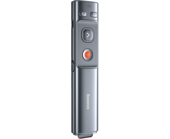 Baseus Orange Dot Multifunctionale remote control for presentation, with a laser pointer - gray