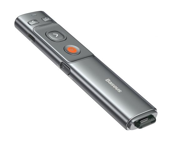 Baseus Orange Dot Multifunctionale remote control for presentation, with a laser pointer - gray