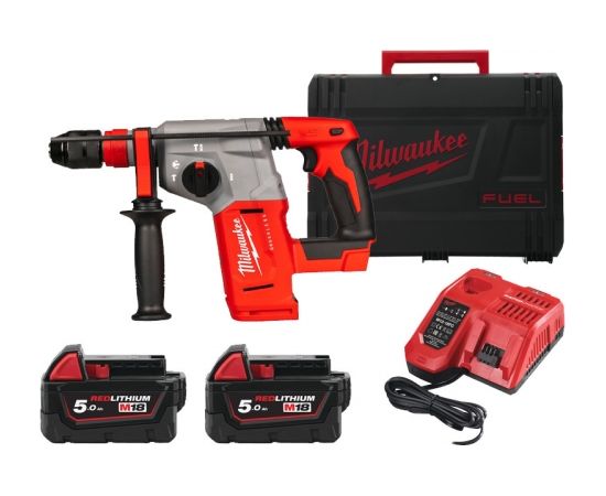 Milwaukee M18 BLHX-502X Akumulatora perforators 18V (2x5.0Ah) Перфоратори и отбойные молотки