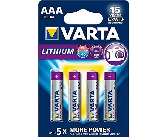 Varta Professional, lithium, 1.5V, pieces 4 (6103-301-404)