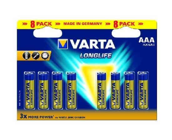 Varta Longlife Extra LR03, alkaline, 1.5V, pieces 8 (4103-101-328)