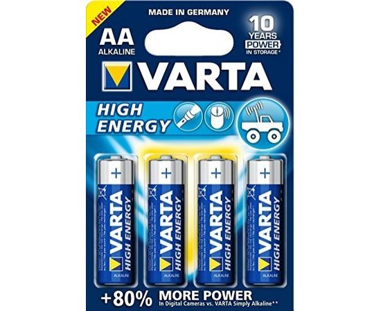Varta High Energy LR6-AA, alkaline, 1.5V, pieces 4 (4906-101-404)