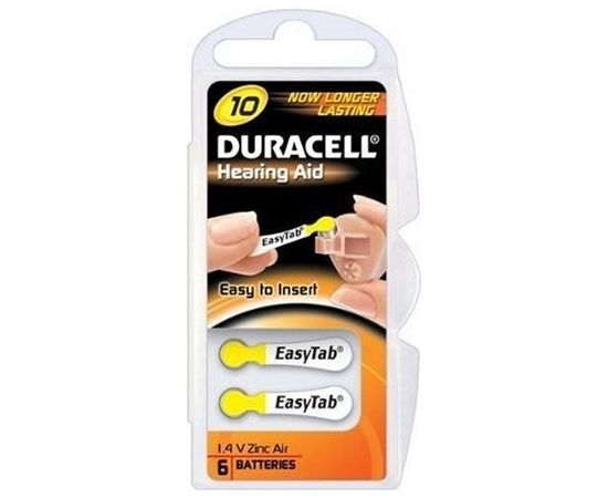 Duracell Zinc Air Hearing Aid 10 1.4V for hearing aids