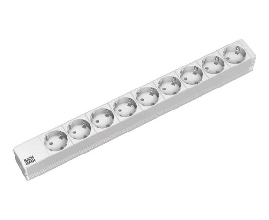 Bachmann 19 inches 1HE 9x way Power 2m Schuko