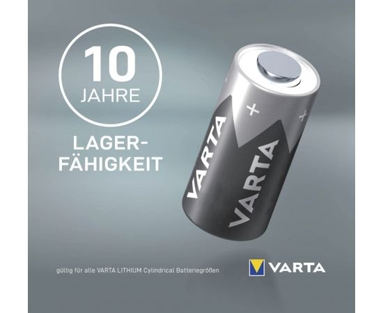 Varta LITHIUM Cylindrical CR123A, battery (2 pieces, CR123A)