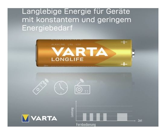 Varta Longlife, battery (12 pieces, AA)