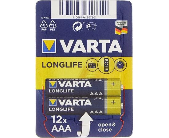 Varta Longlife, battery (12 pieces, AAA)