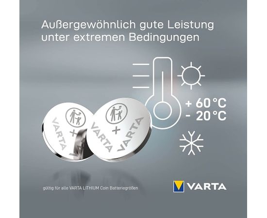 Varta LITHIUM Coin CR2032, battery (5 pieces, CR2032)