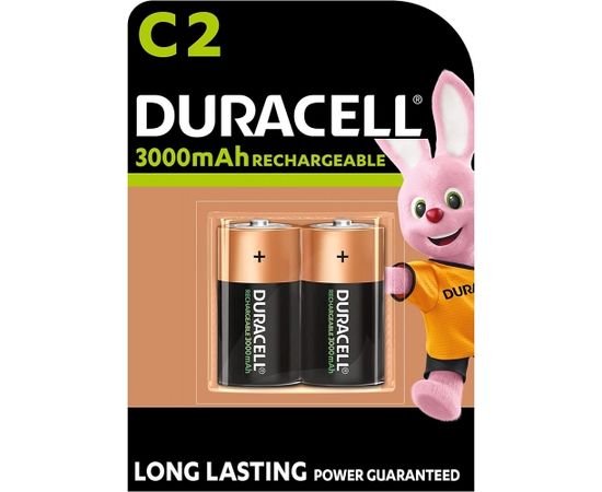 Duracell NiMH C HR14 2er, battery (2 pieces, C (Baby))