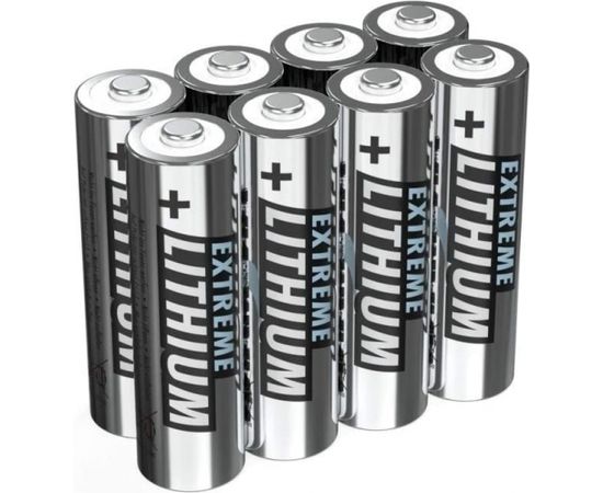 Ansmann Extreme Lithium Mignon AA, battery (silver, 8 pieces)