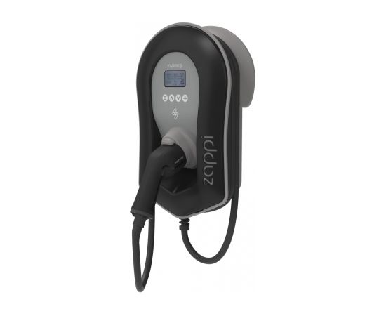 Myenergy MyEnergi zappi 1.4 - 22 kW, wall box (black/grey, 6.5 meter charging cable, type 2 plug, with PIN) Elektro Auto lādēšanas piederumi