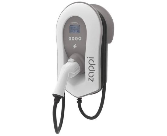 Myenergy MyEnergi zappi 1.4 - 22 kW, wall box (white/grey, 6.5 meter charging cable, type 2 plug, with PIN) Elektro Auto lādēšanas piederumi
