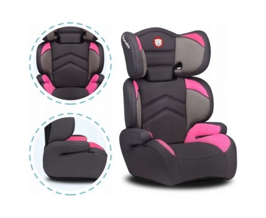 Autosēdeklis LARS candy pink 15-36kg Lionelo [Akcija] Autokrēsli un palikņi
