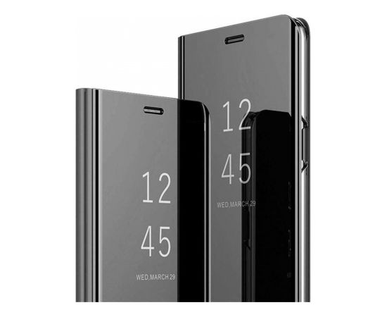 Mocco Clear View Cover Case Grāmatveida Maks Telefonam Xiaomi Redmi 8 Melns