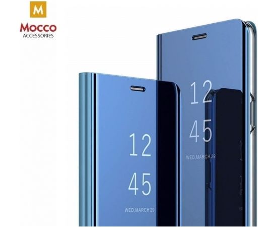 Mocco Clear View Cover Case Grāmatveida Maks Telefonam Huawei P Smart 2021 Zils