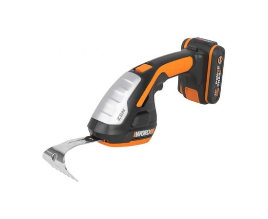 Dzīvžogu un zāles šķēres Worx WG801E.5; 20 V; 1x2,0 Ah akum. Dzīvžogu šķēres
