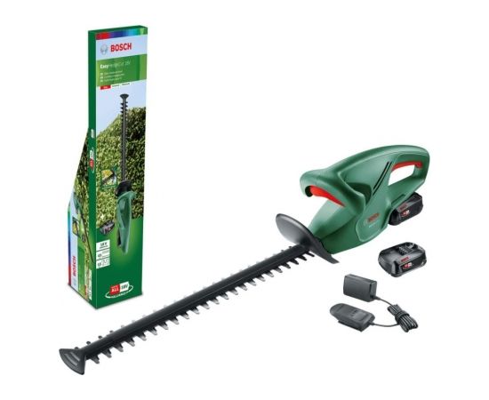 Dzīvžoga šķēres Bosch EasyHedgeCut 18-45; 18 V; 2x2,0 Ah; 45 cm garuma; akumulatora