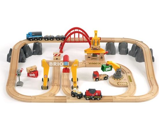 Unknown BRIO cargo railway deluxe set, 33097