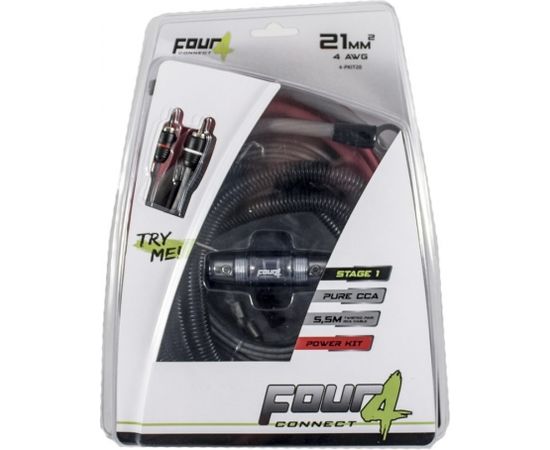 FOUR Connect 4-PKIT20 amplifier wiring kit 20mm2 Auto skaņas pastiprinātāji