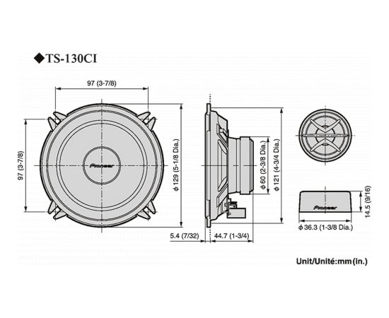 Pioneer Skaļruņi | 13cm TS-130Ci