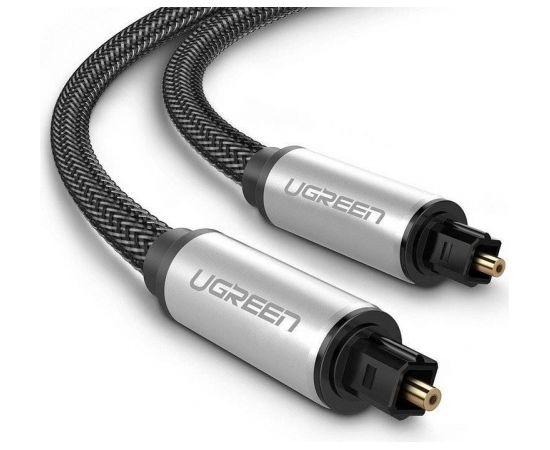 UGREEN AV108 Toslink Audio optical cable, braided aluminum, 1m (grey)