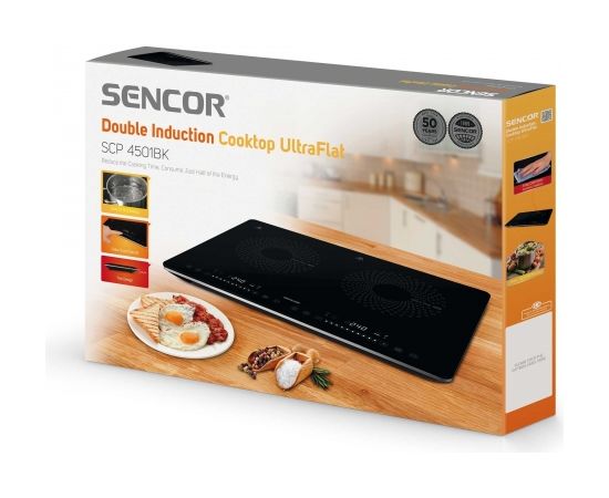 Sencor SCP4501BK Indukcijas plīts ar 2 sildelementiem 3400W